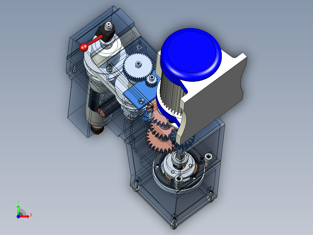 水力机械钻孔机前视图