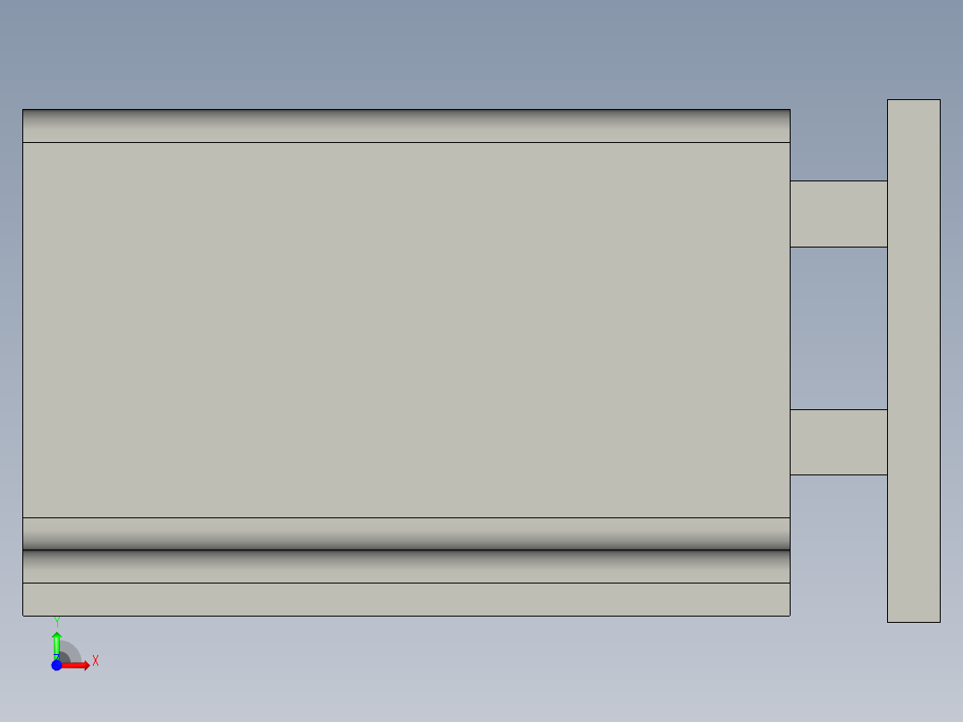 怡合达磁力扣HFU04-45前视图