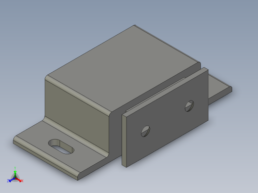 怡合达磁力扣HFU04-45正等轴测缩略图