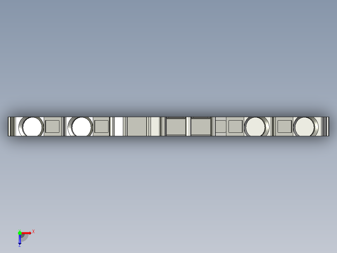电控柜-111H0007432001-1401四线普通接线端子俯视图