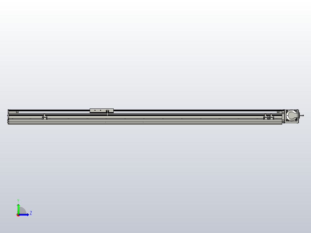 MT120BT半封闭皮带滑台[MT120BT.L100.1200.RT.P40.C3]左视图