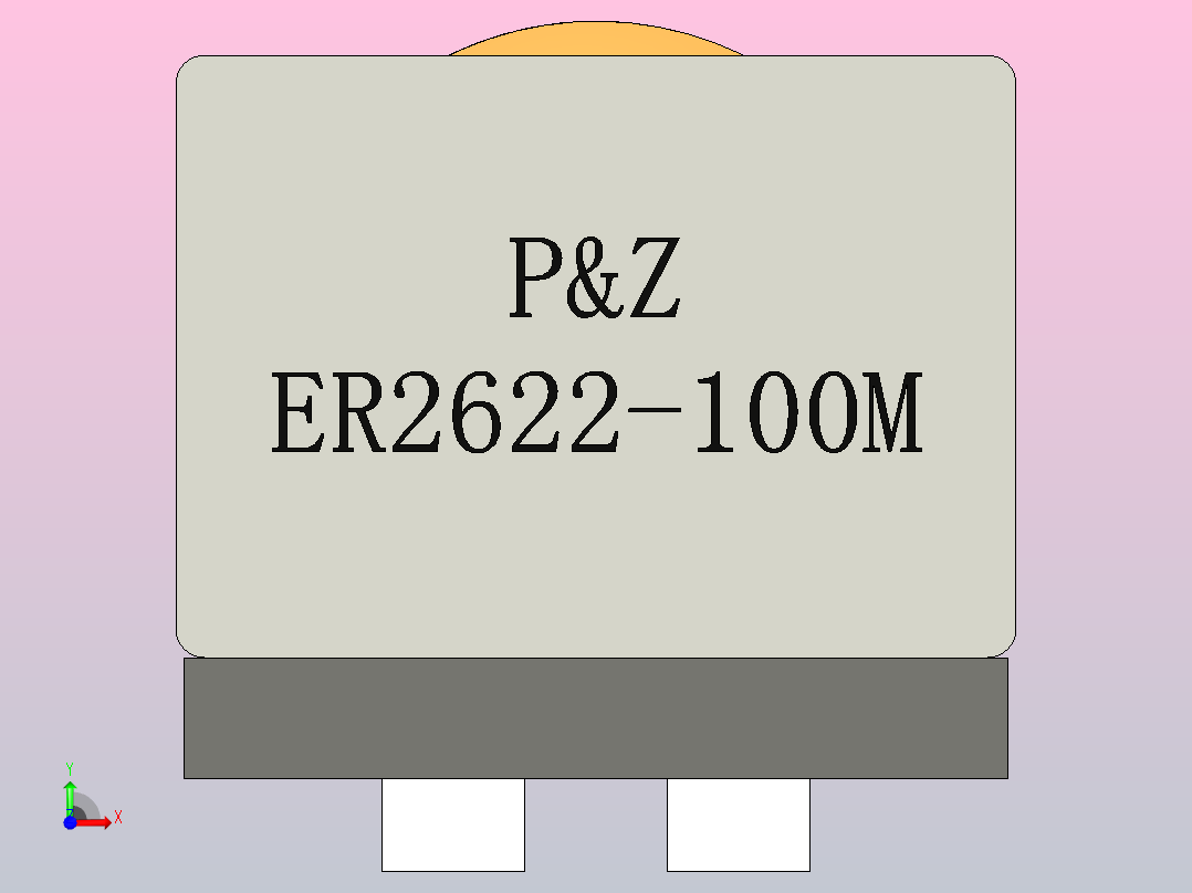 PZ-ER2622系列扁平电线高电流电感器前视图