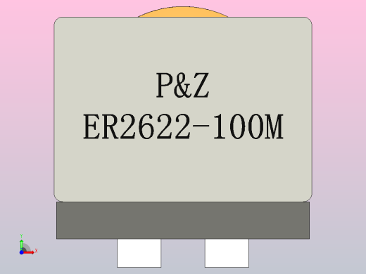 PZ-ER2622系列扁平电线高电流电感器前视缩略图