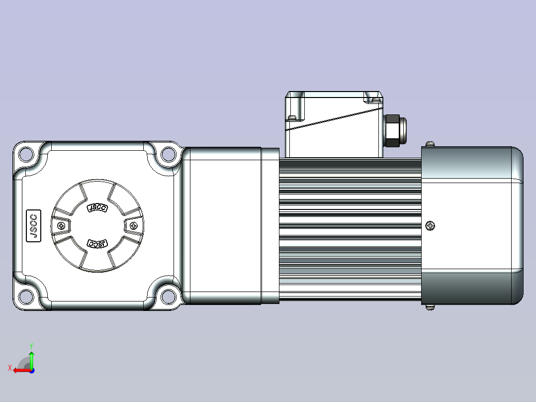 JSCC变频减速电机 f250rt-L后视图