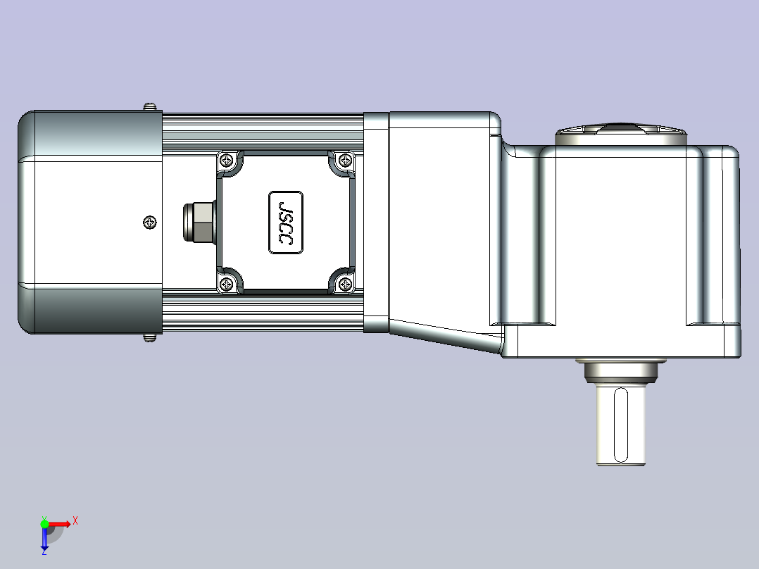 JSCC变频减速电机 f250rt-L俯视图