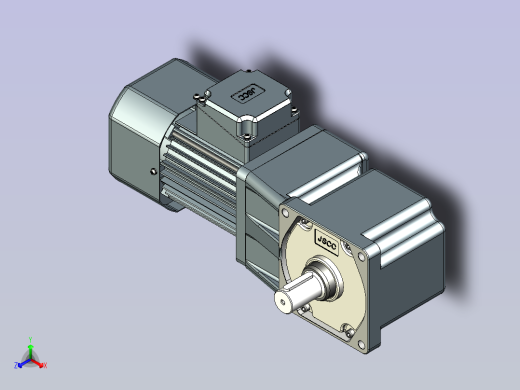 JSCC变频减速电机 f250rt-L正等轴测缩略图