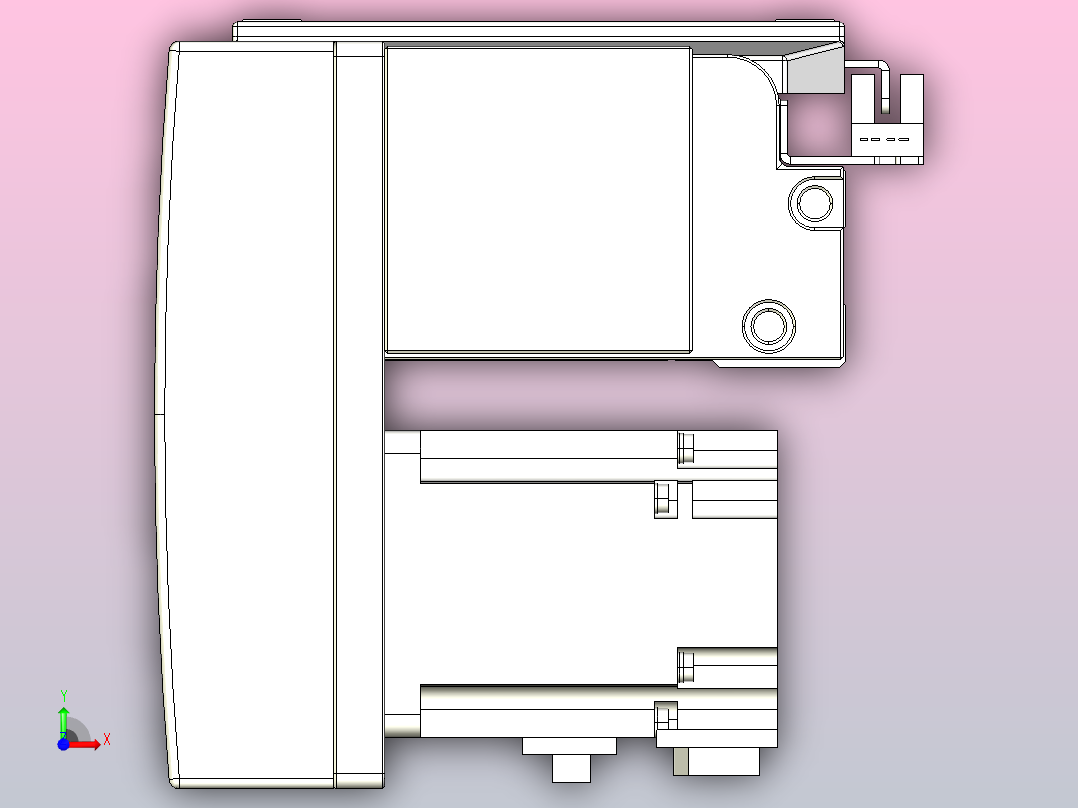 皮带直线轴双滑块型TPA-GCBS-120-P70-L625-LP-M20-N3前视图
