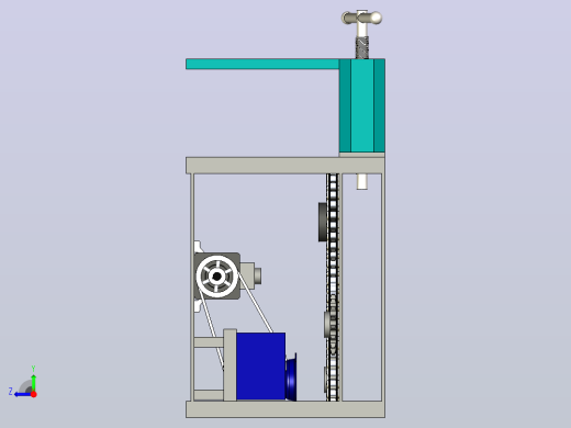 型材弯曲机section-grbending-machine-2832-模型格式为 stp右视缩略图