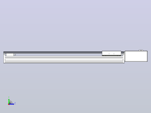皮带直线轴半封闭可选导轨TPA-HNB-175D-140-L700-ML-Y-P75-N3左视缩略图