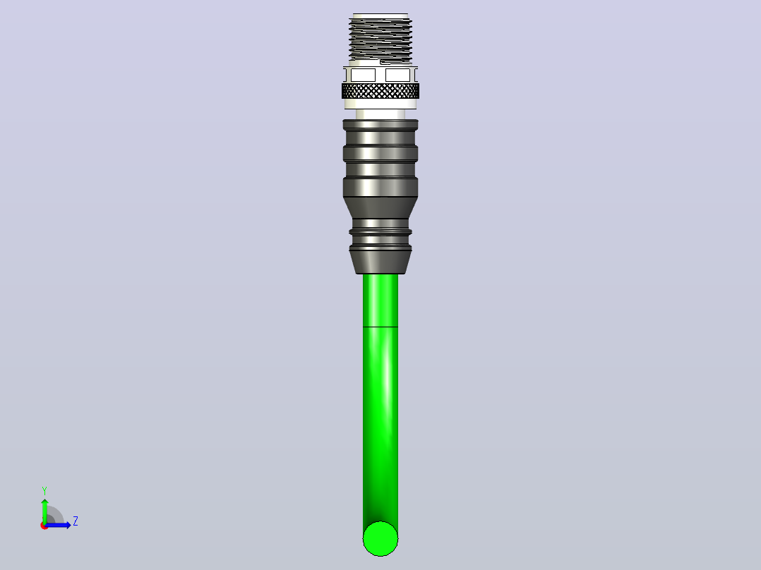 M12 连接器左视图