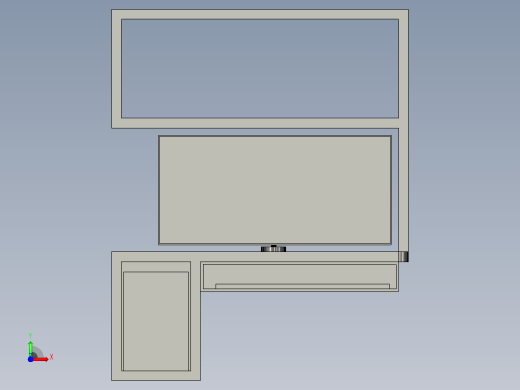 可3D打印的电脑桌家具及教程视频11前视缩略图