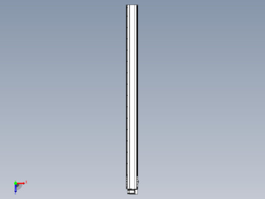 皮带直线轴半封闭可选导轨TPA-HNB-202D-140-L2900-RU-C-P75-N3俯视缩略图