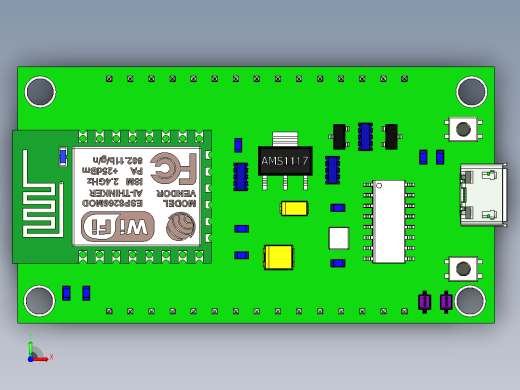 nodemcu esp 8266 v3 lua ch 340 wifi开发板12前视缩略图