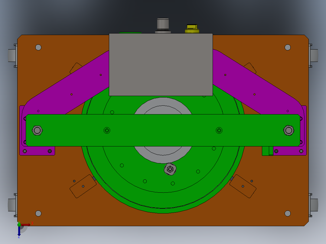 双立柱油脂加注机sw17可编辑俯视图