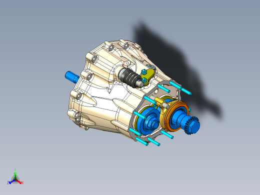 Gear Controls Layout齿轮控制装置3D数模图纸 STP格式正等轴测缩略图