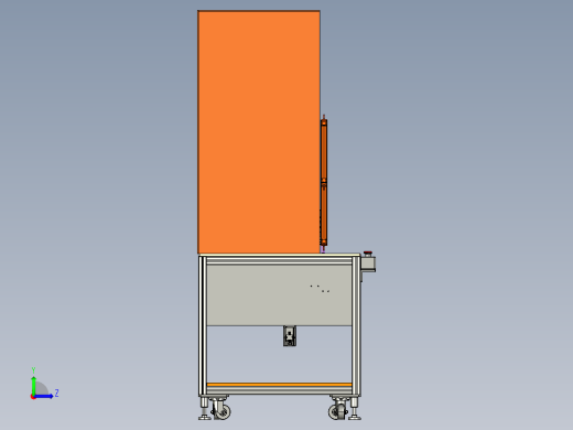 U375折叠力测试设备、沃尔沃车灯折叠力测试机3D模型左视缩略图