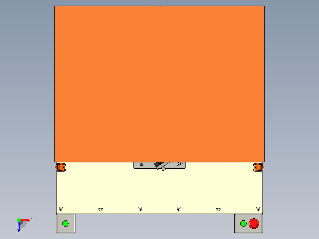 U375折叠力测试设备、沃尔沃车灯折叠力测试机3D模型俯视图