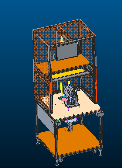 U375折叠力测试设备、沃尔沃车灯折叠力测试机3D模型