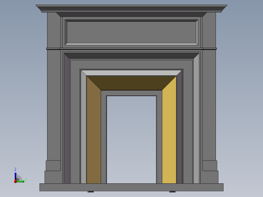 壁炉门SW2012右视缩略图