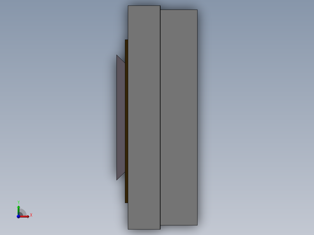 壁炉门SW2012俯视图