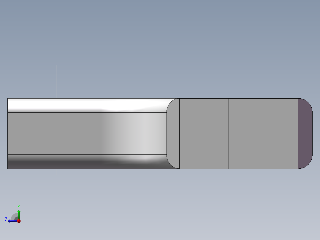 船厂用自制扳手右视图
