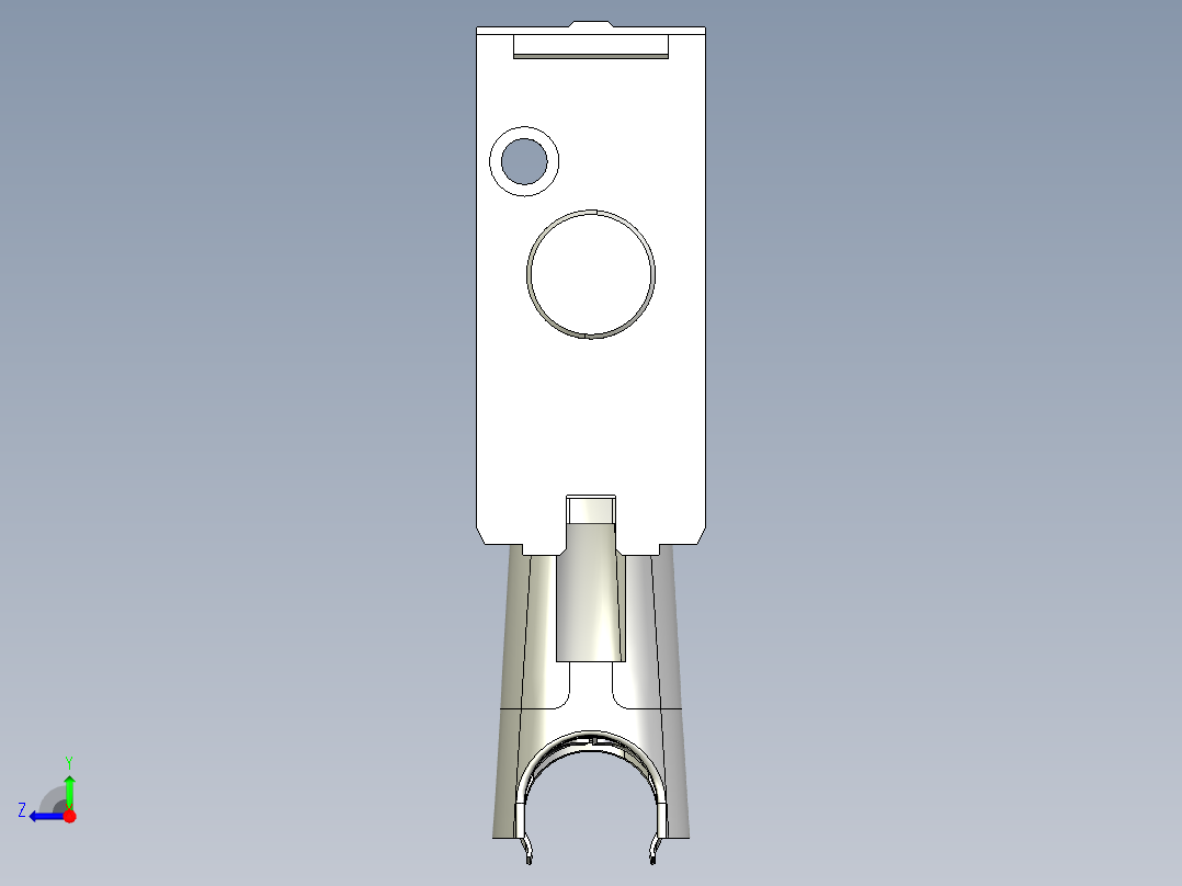 缓冲组件背板右视图