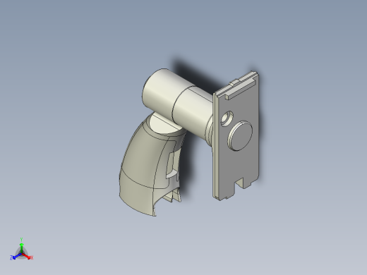 缓冲组件背板正等轴测缩略图