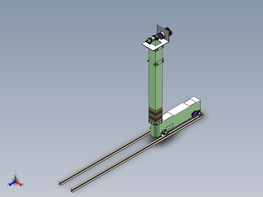 F620 升降式立体车位正等轴测图