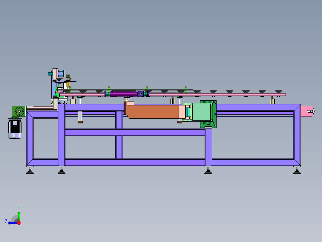 DD232 中空玻璃自动涂胶台右视图