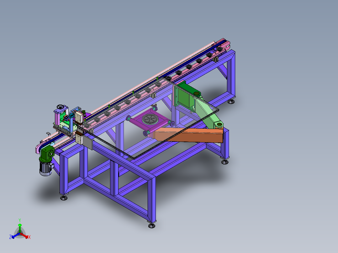 DD232 中空玻璃自动涂胶台正等轴测图