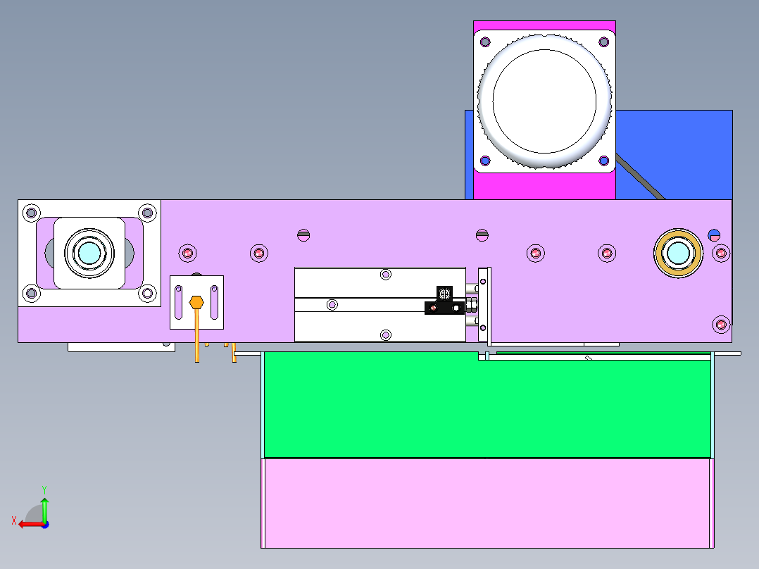 A17_带料斗供料包装类输送带后视图