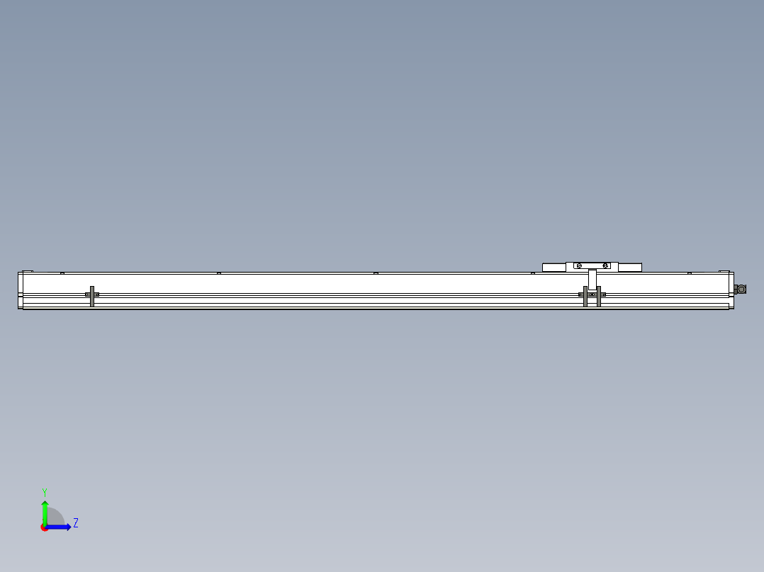 Toyo东佑达直线模组-ECH14-950-M-C4反.stp；.ste；左视图