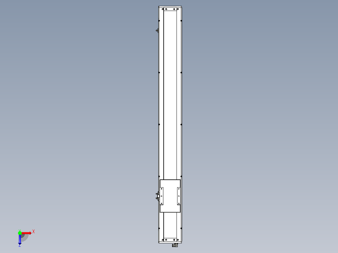 Toyo东佑达直线模组-ECH14-950-M-C4反.stp；.ste；俯视图