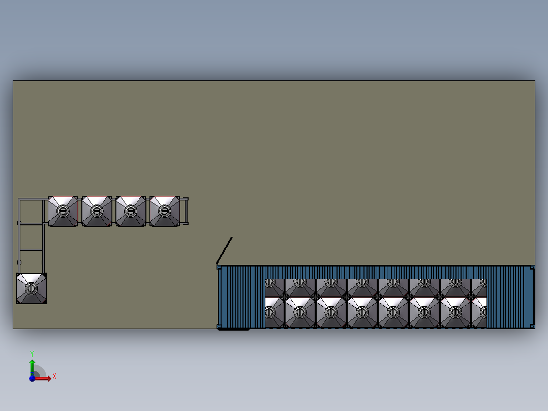 放电器设备布局设计前视图