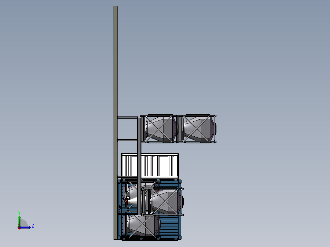 放电器设备布局设计左视图
