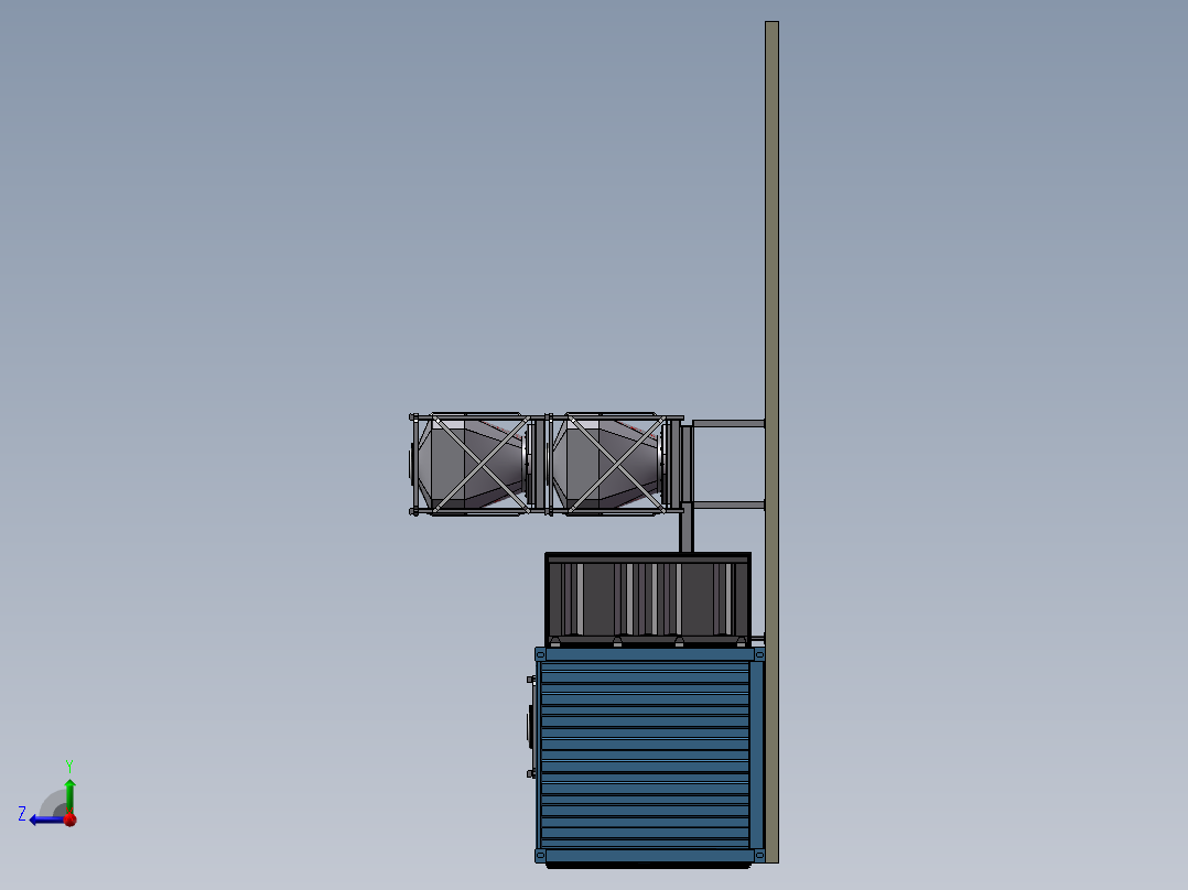 放电器设备布局设计右视图