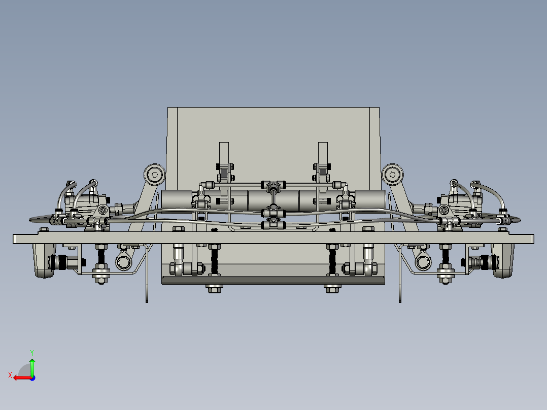 包装盒成型机设备后视图