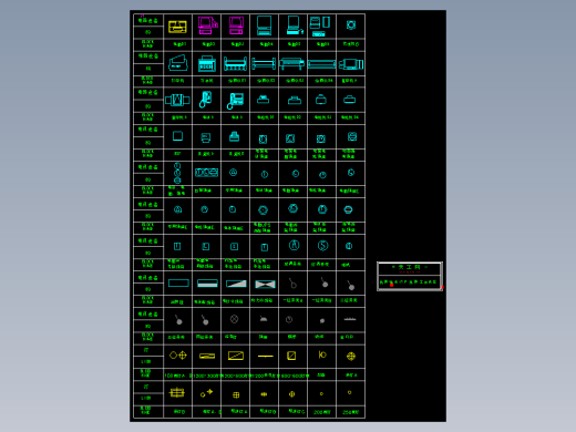 建筑常用CAD图块--电器