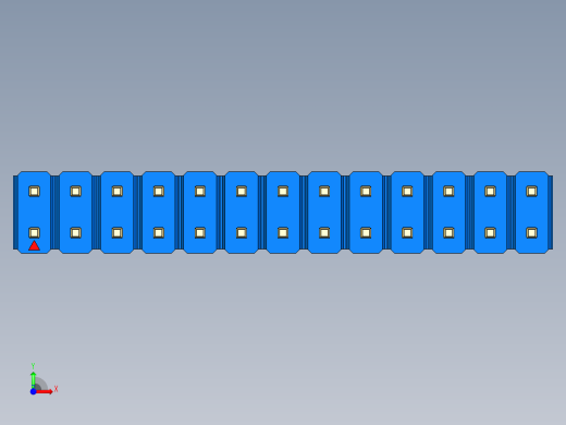 彩色公头100mil（2.54mm）系列-DS1021_blue_2x13p_100mil_Type43_rev1.0前视缩略图