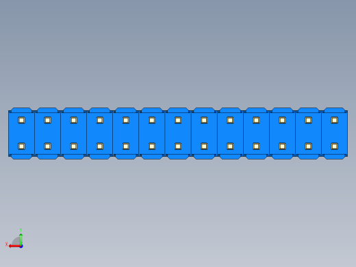 彩色公头100mil（2.54mm）系列-DS1021_blue_2x13p_100mil_Type43_rev1.0后视缩略图