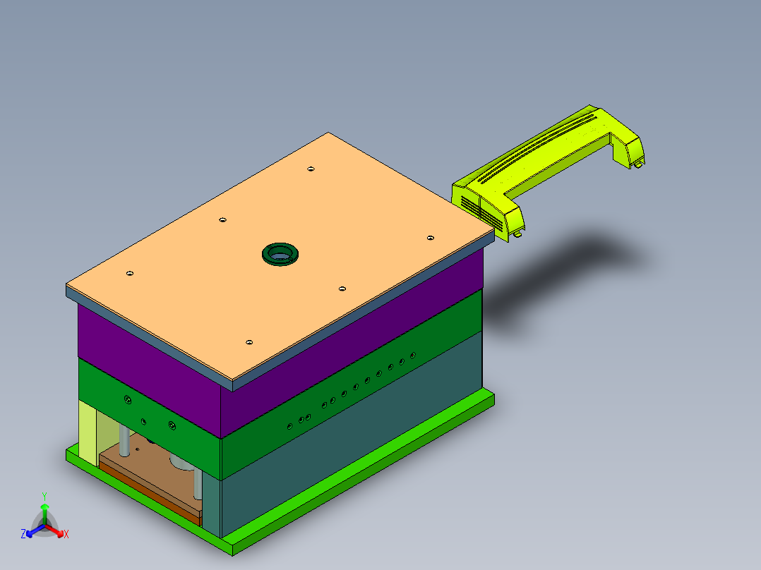 扣盖模内热流道模具