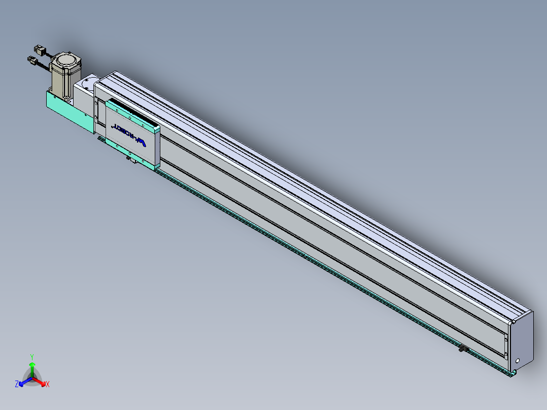 威洛博VBC同步带传动一无尘环境VBC14-L45-S1050-BL-ZP40-C3主视图