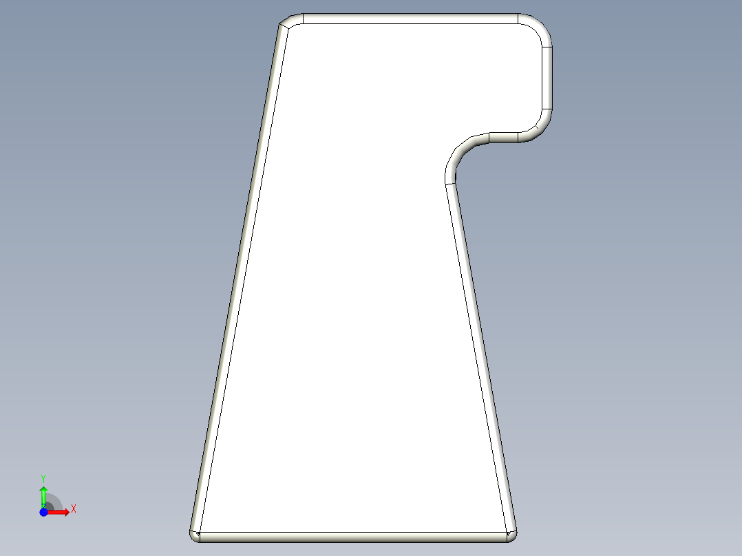 取手(鋁合金)(A)LG-3D多系列多零件图纸模型前视图