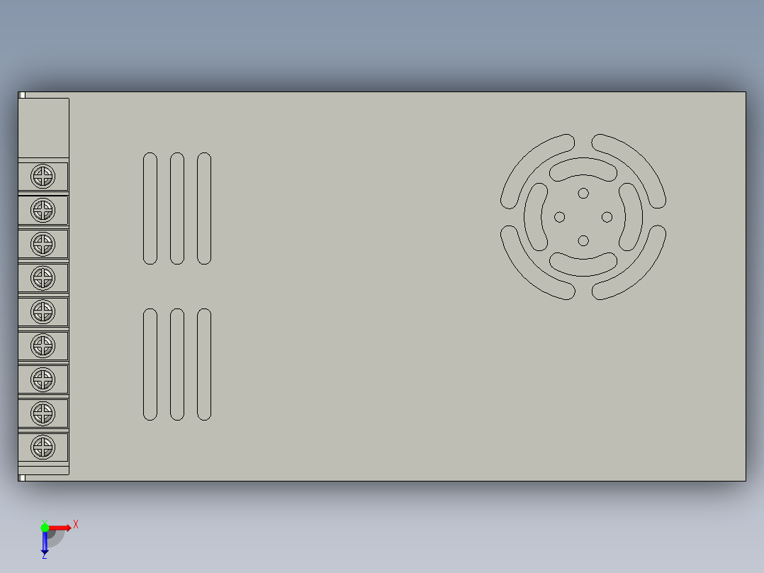 开关电源-LRS-350-24俯视图