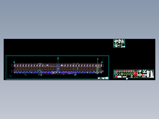 温州至福州铁路站台钢结构CAD图