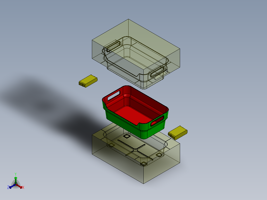 SW模具正等轴测图