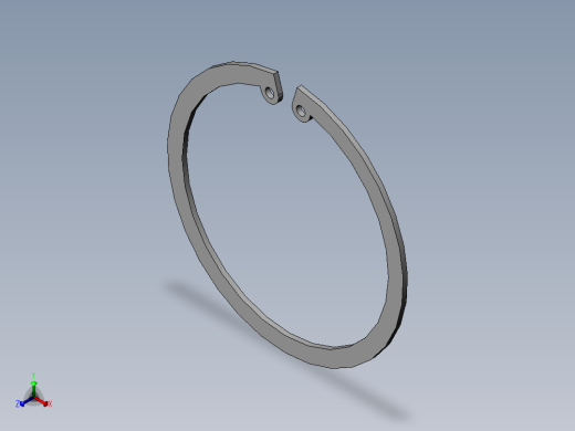 etaining ring 正等轴测缩略图