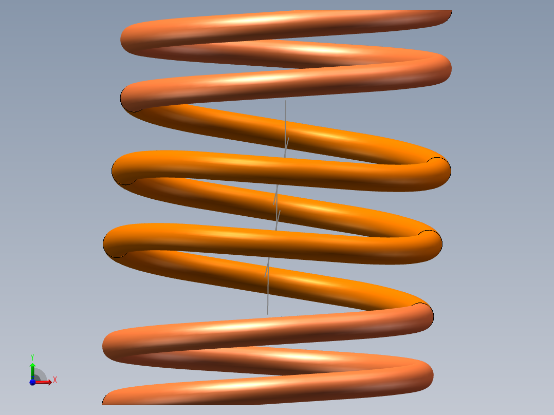 柔性弹簧前视图