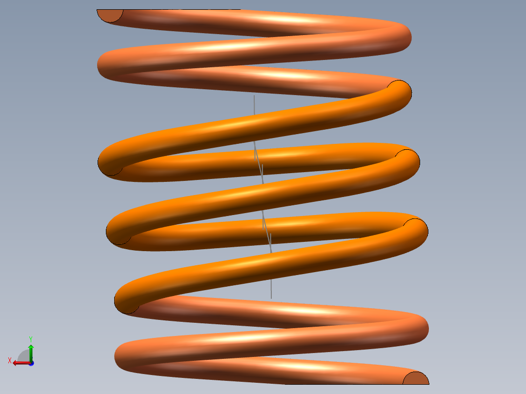 柔性弹簧后视图