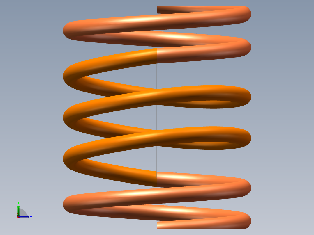 柔性弹簧左视图